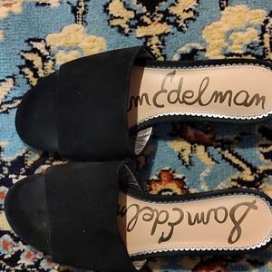Sam Edelman suede slide sandals